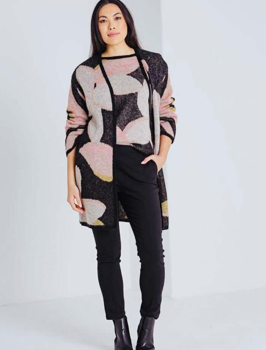 Women Marco Polo | Marco Polo Cardigan In Falling Floral