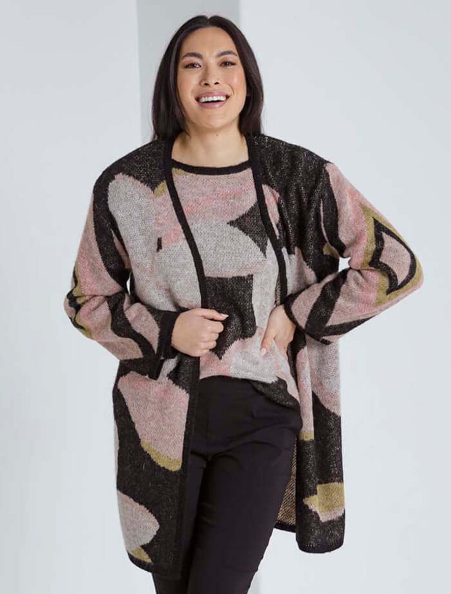 Women Marco Polo | Marco Polo Cardigan In Falling Floral