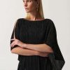 Women Joseph Ribkoff | Joseph Ribkoff Layered Poncho Top In Black 233265