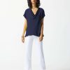 Women Joseph Ribkoff | Joseph Ribkoff Fit & Flare Top In Midnight 242027