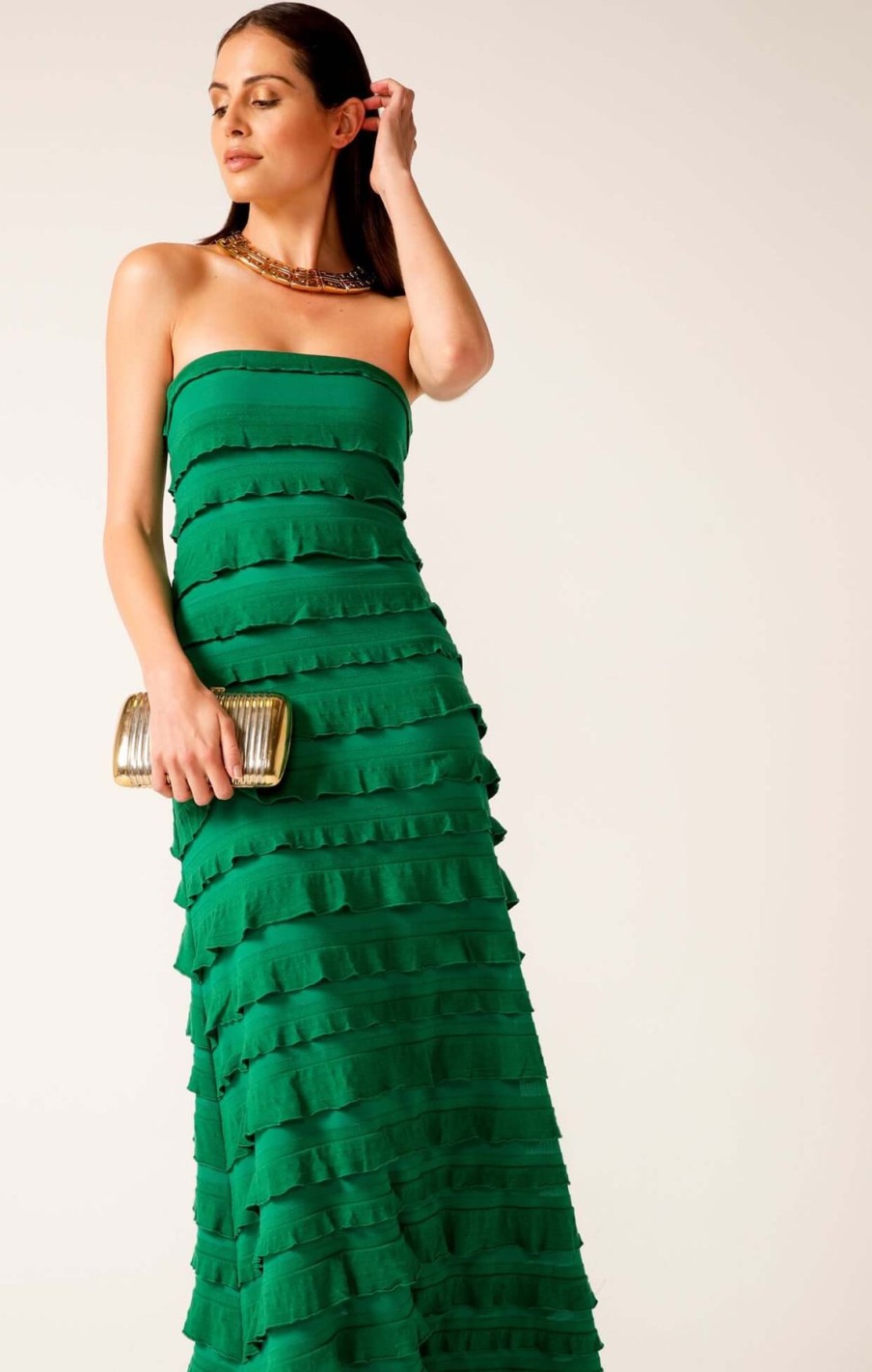 Women Sacha Drake | Sacha Drake Maddison Dress In Emerald