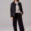 Women Yarra Trail | Yarra Trail Quilt Crop Jacket In Black