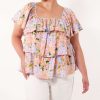 Women Isle of Mine | Isle Of Mine Flora Tiered Top In Sunset Hydrangea