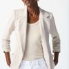 Women Joseph Ribkoff | Joseph Ribkoff Jacquard Blazer In Moonstone 242034