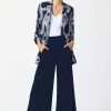 Women Joseph Ribkoff | Joseph Ribkoff Swirl Blazer In Midnight Vanilla 242198