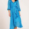 Women Sacha Drake | Sacha Drake We Float Midi Wrap In Sky Poppy