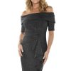 Women Frank Lyman | Lyman By Frank Lyman Dress In Black Gold 234303