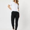 Women Threadz | Threadz Crop Stretch Jean In Black