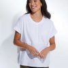 Women Marco Polo | Marco Polo Contrast Tee In White