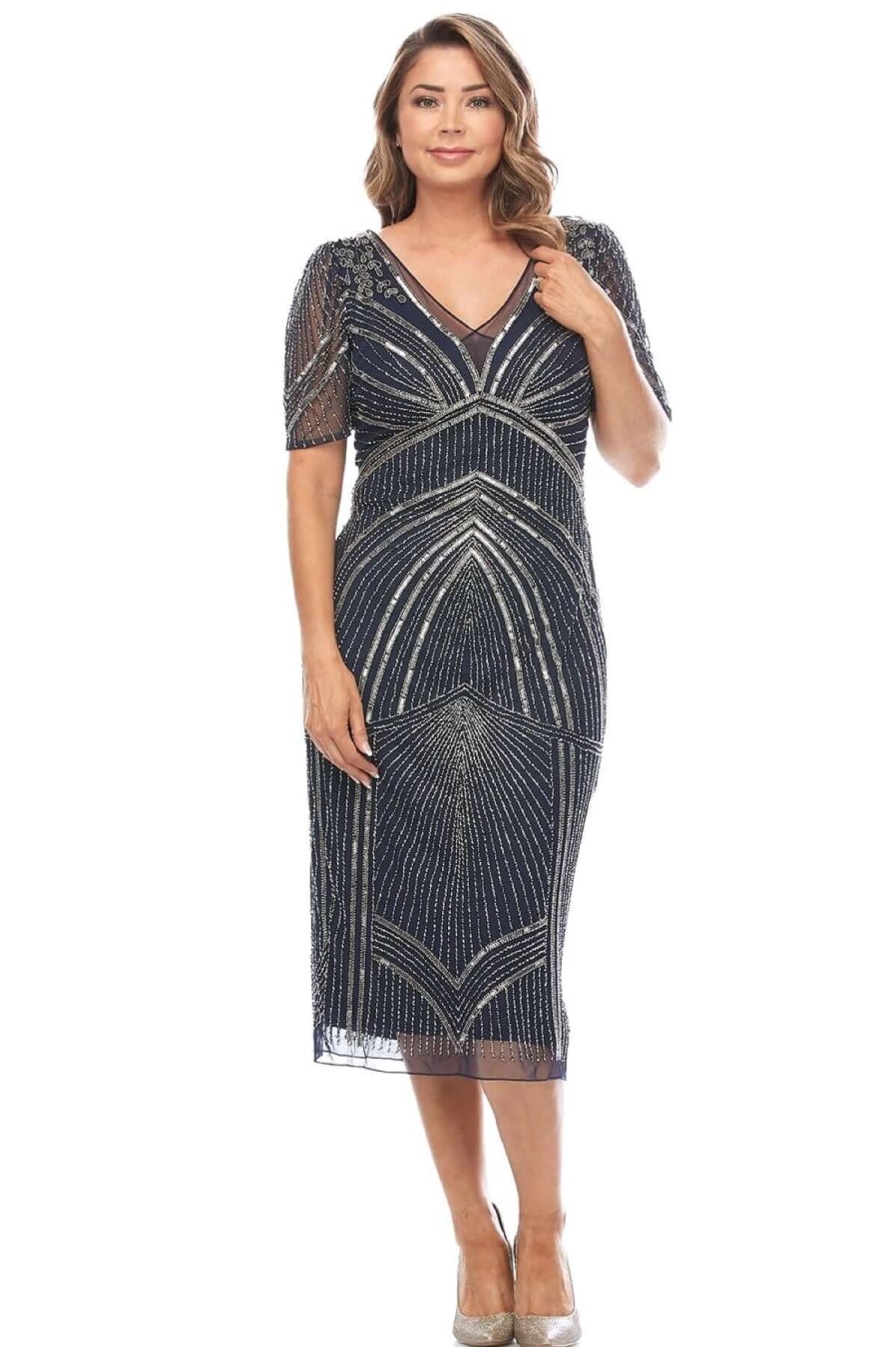 Women Jesse Harper | Jesse Harper Beaded Dress In Midnight