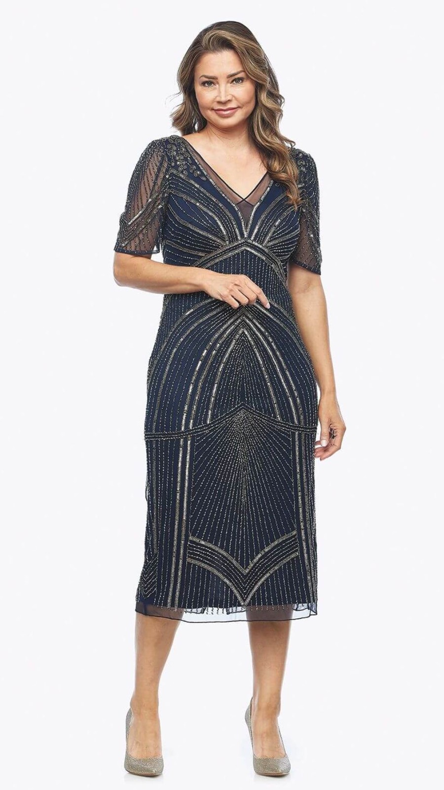 Women Jesse Harper | Jesse Harper Beaded Dress In Midnight