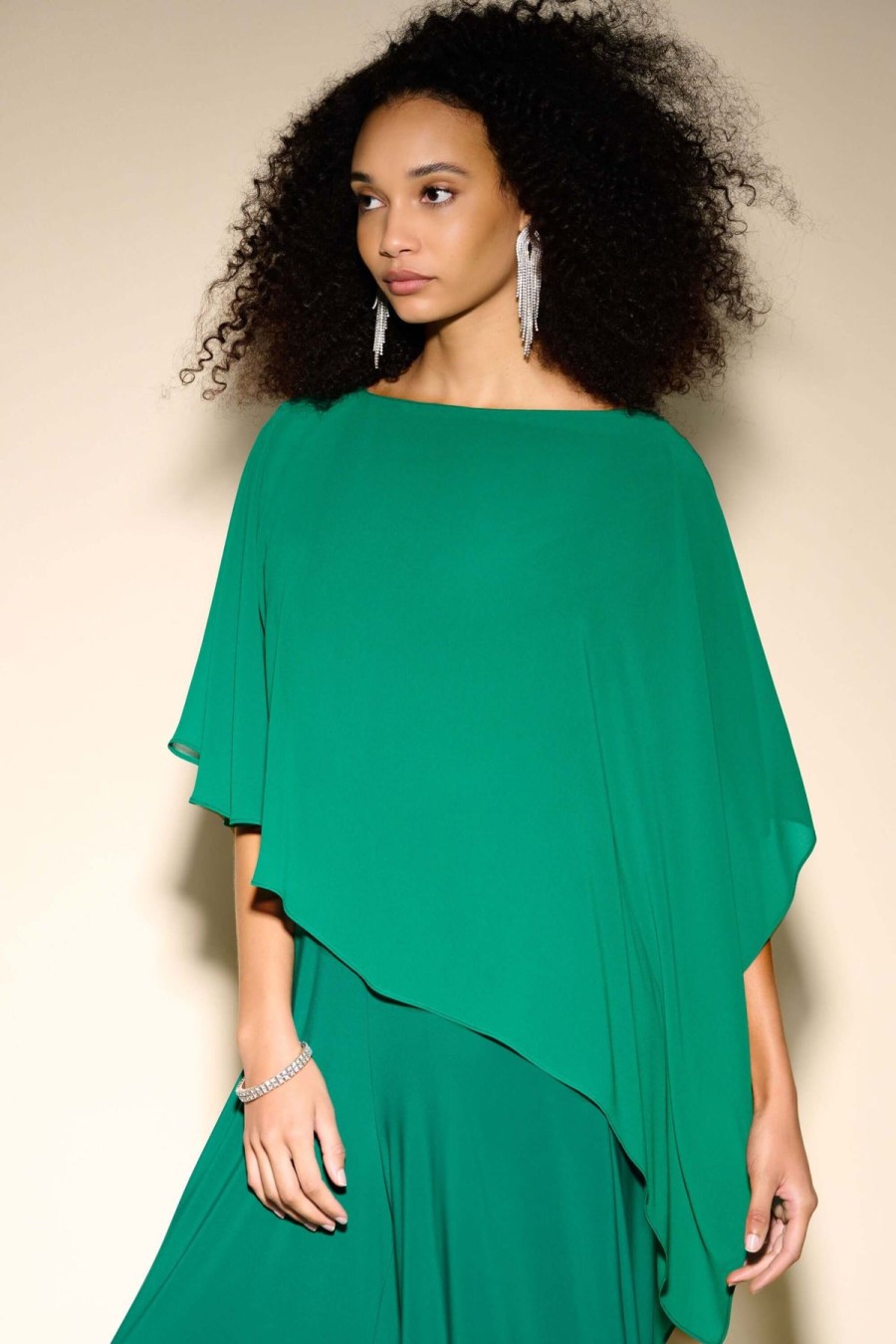 Women Joseph Ribkoff | Signature By Joseph Ribkoff Cover Up In True Emerald 233769