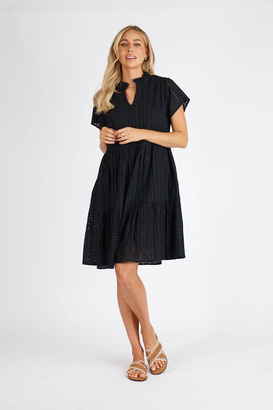 Women Lula Life | Lula Life Lorrie Dress In Black