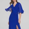 Women Joseph Ribkoff | Signature By Joseph Ribkoff Flare Dress In Royal Sapphire 231757