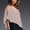 Women Joseph Ribkoff | Signature By Joseph Ribkoff Cape Top In Sand 223738