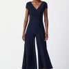 Women Joseph Ribkoff | Joseph Ribkoff Palazzo Jumpsuit In Midnight 241274