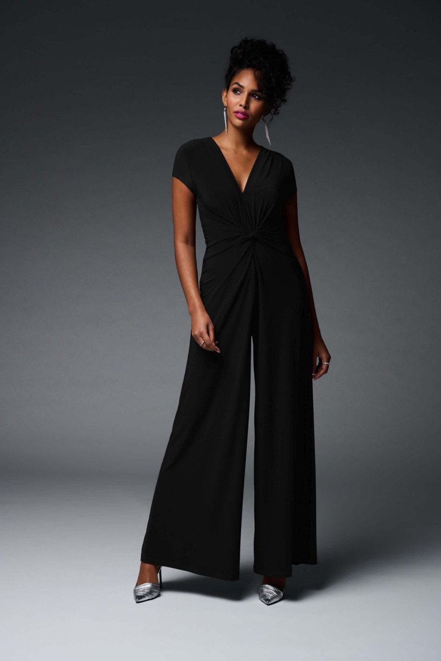 Women Joseph Ribkoff | Signature By Joseph Ribkoff Jumpsuit In Black 223702Tt