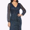 Women Zaliea | Zaliea Sequin Dress In Midnight