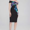 Women Joseph Ribkoff | Signature By Joseph Ribkoff Floral Dress In Black 241775