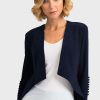 Women Joseph Ribkoff | Joseph Ribkoff Tux Overpiece Jacket In Midnight 161140