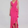 Women Joseph Ribkoff | Signature By Joseph Ribkoff Trumpet Gown In Shocking Pink 241700