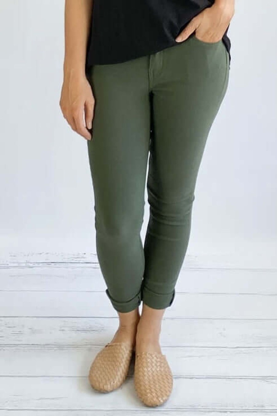 Women Wakee | Wakee Stretch Jean In Khaki