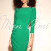 Women Joseph Ribkoff | Signature By Joseph Ribkoff Dress In True Emerald 233703