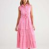 Women Brave + True | Brave + True Poppy Maxi Dress In Pink Window Check