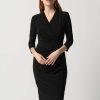 Women Joseph Ribkoff | Joseph Ribkoff Classic Button Dress In Black 234272