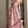 Women Sacha Drake | Sacha Drake Garden In The Sky Maxi In Pink Floral