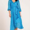 Women Sacha Drake | Sacha Drake We Float Midi Wrap In Sky Poppy