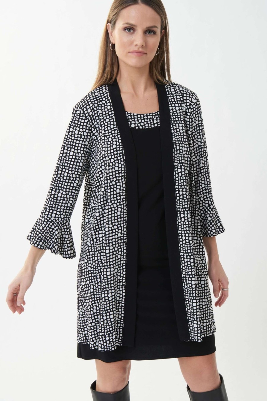 Women Joseph Ribkoff | Joseph Ribkoff A' La Mode Dress & Jacket In Black 223112