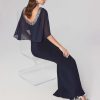 Women Joseph Ribkoff | Signature By Joseph Ribkoff Chiffon Trumpet Gown In Midnight 241717