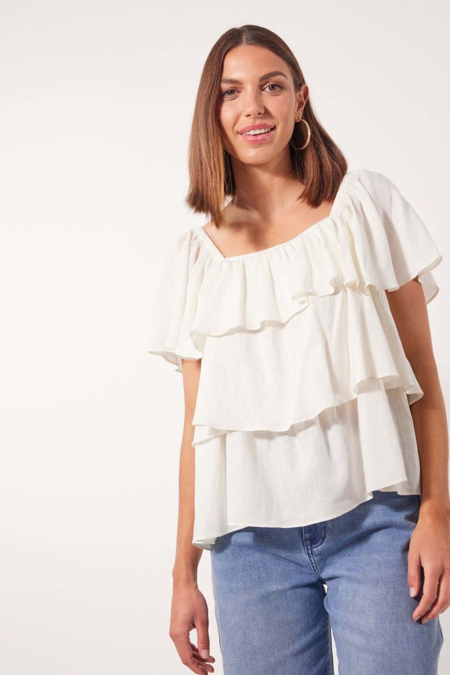 Women Isle of Mine | Isle Of Mine Flora Tiered Top In Lotus