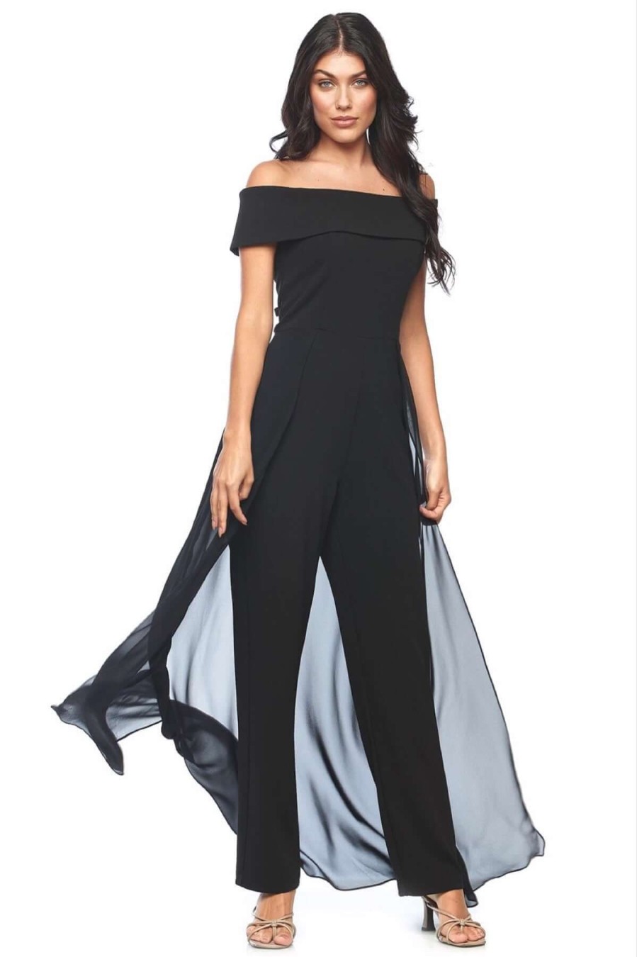 Women Zaliea | Zaliea Off The Shoulder Jumpsuit In Black