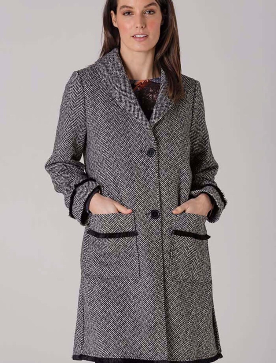 Women Yarra Trail | Yarra Trail Long Coat In Granite