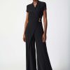 Women Joseph Ribkoff | Joseph Ribkoff Wrap Jumpsuit In Black 241139