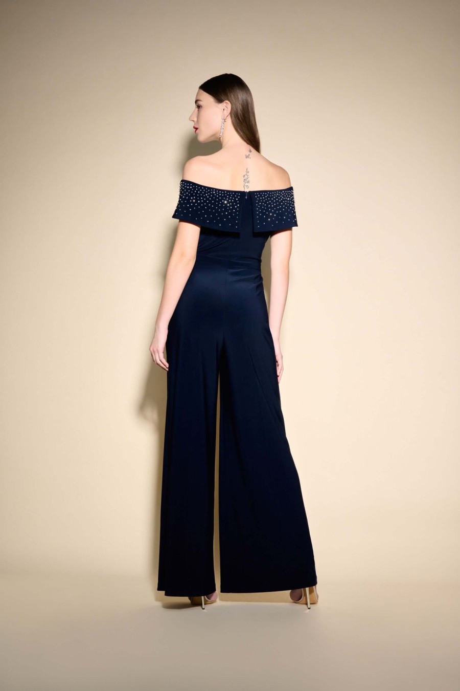 Women Joseph Ribkoff | Signature By Joseph Ribkoff Jumpsuit In Midnight 233736