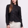 Women Foil | Foil Don'T Be A-Frayed Jacket In Black