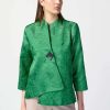 Women Joseph Ribkoff | Joseph Ribkoff Jacquard Swing Jacket In Island Green 241263