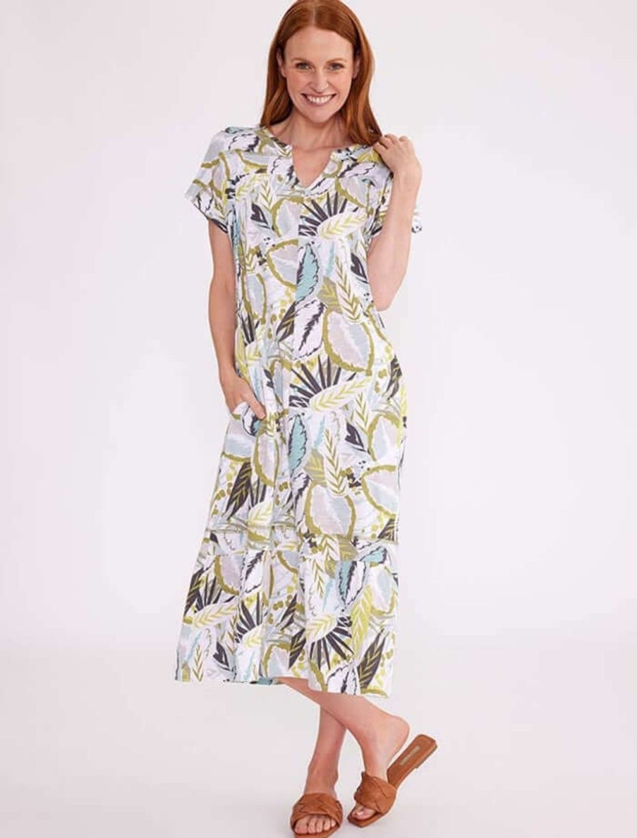 Women Yarra Trail | Yarra Trail Layered Leaf Dress