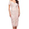 Women Zaliea | Zaliea Sweetheart Beaded Dress In Pearl