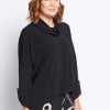 Women Philosophy | Philosophy Willow Cowl Neck Tunic In Black