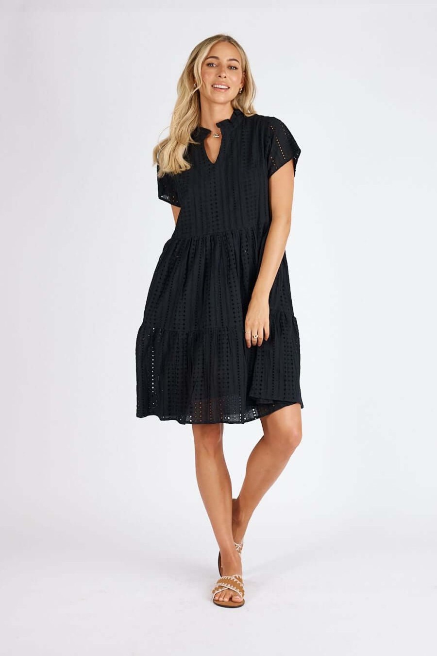 Women Lula Life | Lula Life Lorrie Dress In Black