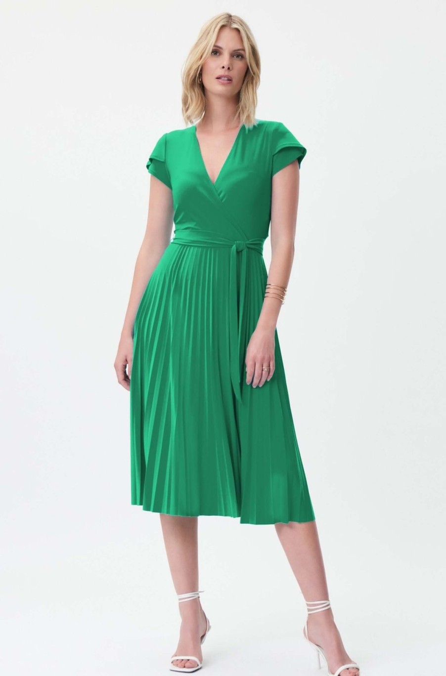 Women Joseph Ribkoff | Joseph Ribkoff Mykonos Dress In Foliage 232039