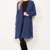 Women Holmes and Fallon | Holmes & Fallon Open Cardi In Denim Blue