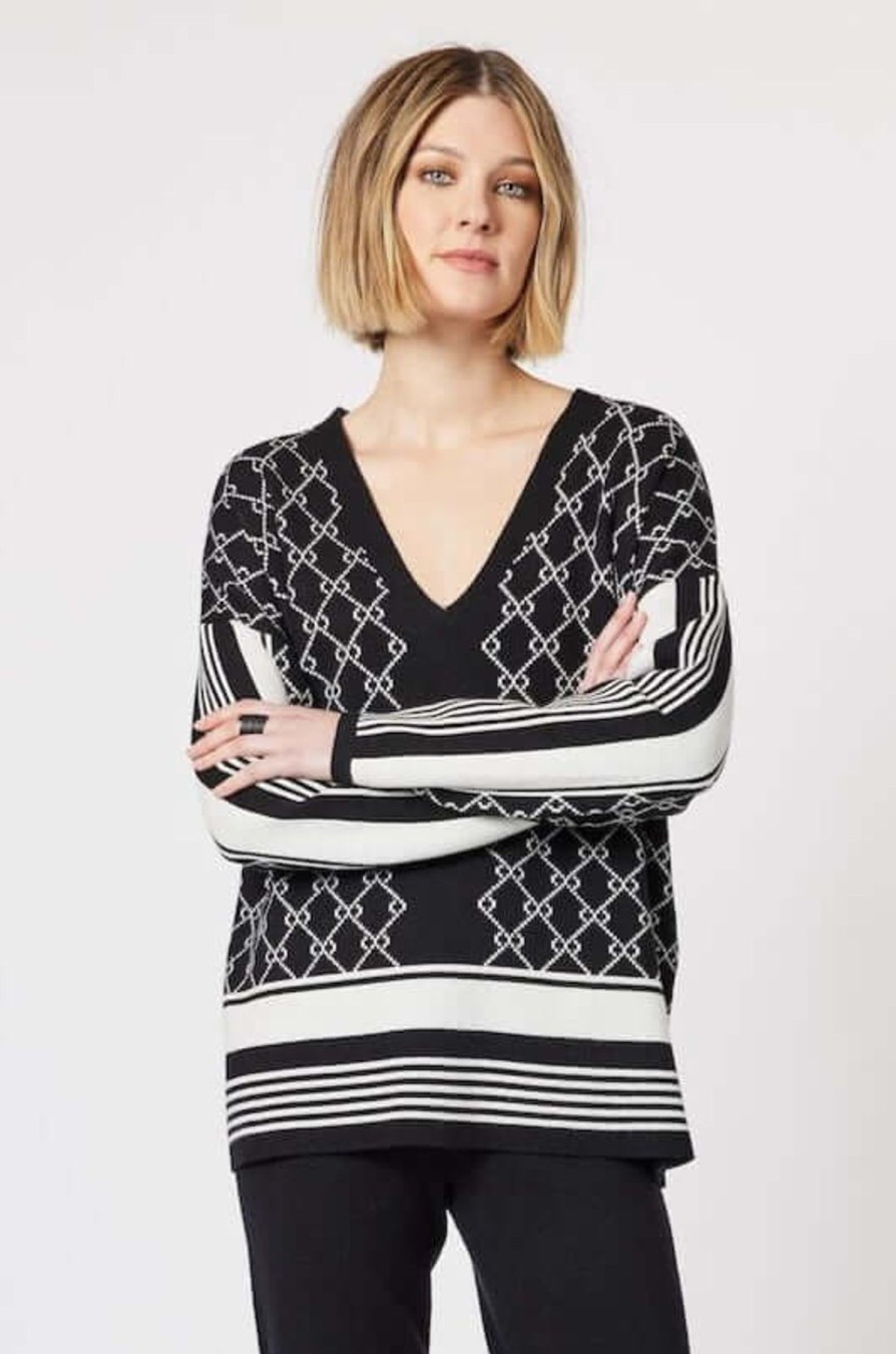 Women Clarity | Clarity Monogram Jumper In Black