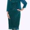 Women Jesse Harper | Jesse Harper Sequin Dress & Bolero In Emerald