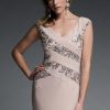 Women Joseph Ribkoff | Signature By Joseph Ribkoff Ribbon Dress In Sand 223729