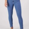 Women Vassalli | Vassalli Stud Detail Jean In Blue Wash